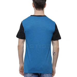 Camiseta de calle transpirable antibolitas de alta calidad para hombre, cómoda tela de poliéster/algodón sólida - Product Image 4