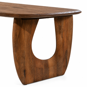 Table à manger ovale moderne en bois, finition grain de bois, 6 places, meubles de salle à manger, salon, garantie 5 ans, sans assemblage - Product Image 3