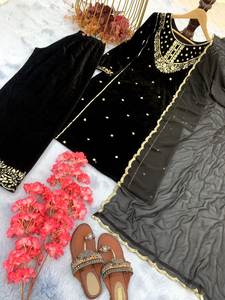 Fourniture en vrac de vêtements indiens pakistanais à forte demande en velours pour mariage et festival Mode pakistanaise - Product Image 5