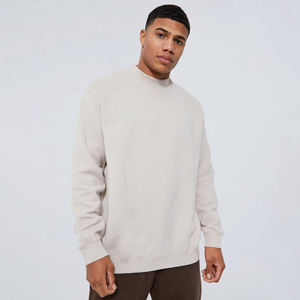 Sweat-shirt surdimensionné 100% coton de haute qualité pour hommes, col rond, manches longues, conception de poche sur mesure pour l'hiver - Product Image 1