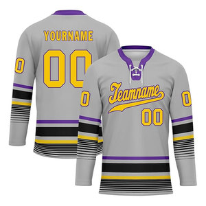 Jersey de Hockey sobre Hielo Deportivo de Manga Larga, Color Negro, Alta Calidad, con Buen Servicio, del Mejor Proveedor, Nuevo - Product Image 1