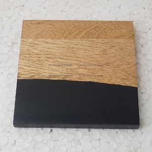 ที่รองแก้วทำจากไม้อีพ็อกซี่ทรงกลมทรงสี่เหลี่ยมทันสมัย - Product Image 6