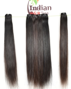 Precio al por Mayor de Cabello Humano Indio de Templo en Paquetes, Liso, con Cutícula Alineada, Virgen, Color Negro Intenso Natural, Fabricantes - Product Image 4