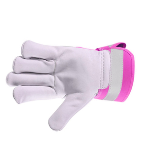 Guantes de Trabajo de Cuero de Grano Vacuno Resistentes para Protección de Manos OEM, Guantes de Seguridad Transpirables para Trabajo de Construcción al Aire Libre - Product Image 3