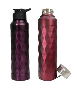 Logotipo personalizado Acero inoxidable Forma de diamante Botella de agua de color 304 Grado 750ml, frasco de agua de acero inoxidable en forma de diamante - Product Image 6