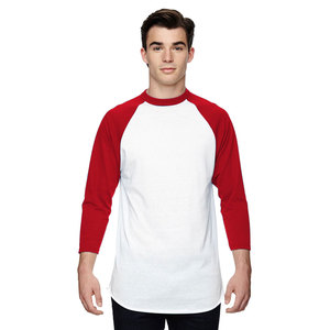 Camiseta de Béisbol de Manga Raglán Completa de Algodón para Hombre - Product Image 1