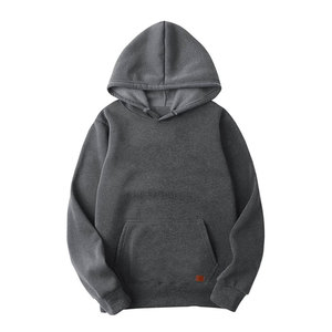 Sudadera con capucha personalizada de gran tamaño con estampado de algodón de lujo sudaderas con capucha desgastadas personalizadas con Jersey Sudadera con capucha de otoño suelta - Product Image 4