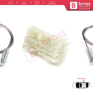 BWR1051 Juego de reparación de Elevalunas eléctrico trasero derecho para Clio MK3 BR CR KR SR 2005-2014 5 puertas 8200291153 - Product Image 5