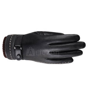 ถุงมือหนังสวมใส่สบายพร้อมหน้าจอสัมผัสใช้งานได้ถุงมือหนังแบบนุ่มระบายอากาศได้ดี - Product Image 3