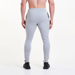 กางเกงวอร์มผู้ชายแบบปรับแต่งได้ 385gsm ทรงสลิมฟิต ทรงตรง สีเข้ม ผ้าฝ้ายฟลีซเนื้อหนา สไตล์สตรีทแวร์ - Product Image 5