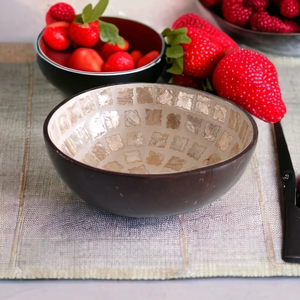 2024 cuencos de cáscara de coco al por mayor de Vietnam con incrustaciones de nácar para uso doméstico y en la cocina - Product Image 5