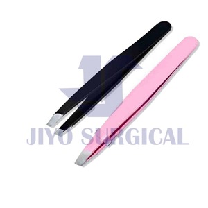 Juego profesional de 4 pinzas para pestañas de acero inoxidable con punta puntiaguda, herramientas de belleza para depilación de cejas, Etiqueta Privada - Product Image 2