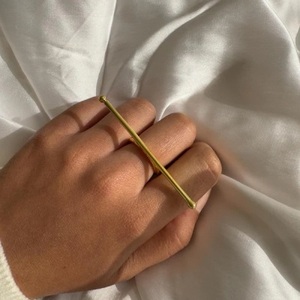 Rose Gold Plated Brass Statement <b>Ring</b> Fashionable Vintage Kids Gemstone <b>Ring</b> with Claw Inlay Stylish Trendy Gift for Kids - Product Image 4