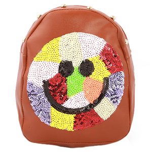 Girls <b>Backpack</b> (7572B) - <b>Brown</b> - Product Image 2