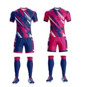 Camisetas de fútbol personalizadas, venta al por mayor, uniformes de fútbol, camisetas y pantalones cortos transpirables para equipos, kit deportivo OEM para adultos y jóvenes - Product Image 2