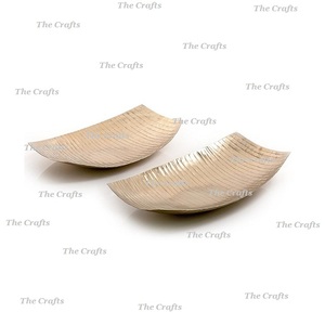 Plateau de petit-déjeuner de couleur or en aluminium de nouvelle conception avec plateau de service décoratif de vaisselle de qualité exclusive - Product Image 5