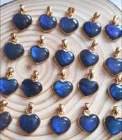 Conjunto de bisel de piedras preciosas de corte redondo de 5mm de cristal Vintage, colgante de latón, collar hecho a mano, joyería para hacer collar de pareja de San Valentín - Product Image 3