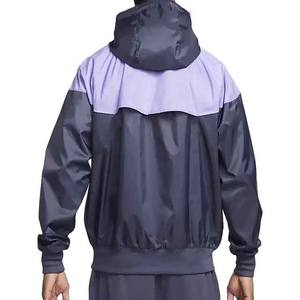 Men's Autumn <b>Hooded</b> Windbreaker Rain <b>Jacket</b> Waterproof Breathable Zipper Closure Polyester <b>Jackets</b> - Product Image 6