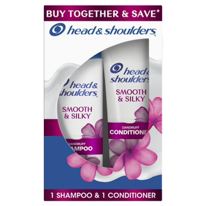 Shampooing et après-shampoing antipelliculaire Head and Shoulders, pack double, lisse et soyeux, 12,5 oz et 10,9 oz - Product Image 3