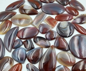 Cabochon d'agate rouge naturelle de Botswana de haute qualité, pierre de 5 mm de hauteur pour la fabrication de bijoux et cadeaux de pierres précieuses pour elle - Product Image 2