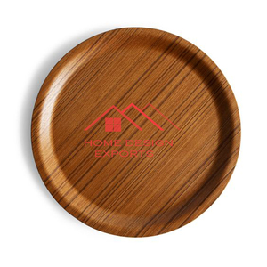 Plato de Madera Personalizado para Servir Comida, Ideal para Hogar, Hotel o Restaurante, Calidad Superior, Pedido Mínimo 100 Piezas - Product Image 1