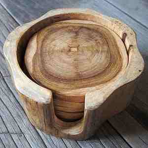 Diseño de Venta caliente y posavasos de árbol hecho a mano nogal Sheeshm madera diseño personalizado calidad de exportación con calidad superior - Product Image 4