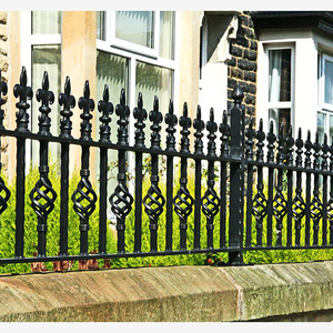 Clôture décorative de jardin <span class=keywords><strong>extérieur</strong></span> personnalisée Maisons modernes Clôture <span class=keywords><strong>murale</strong></span> en <span class=keywords><strong>fer</strong></span> <span class=keywords><strong>forgé</strong></span> pour arrière-cour - Product Image 2