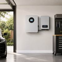 Batterie de stockage solaire LiFePO4 Tianon T002 murale 8 kWh pour maison entière, hybride/hors réseau, avec écran tactile intelligent