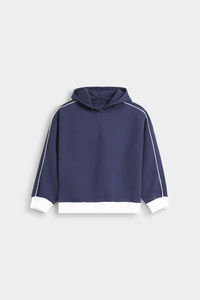 Sweat à capuche sport surdimensionné de qualité supérieure, en coton doux, unisexe, blanc, avec poignets et ourlet modernes, streetwear d'hiver - Product Image 3