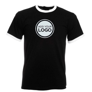 Camisetas con logotipo personalizado de Ringer, Camiseta con cuello redondo, camiseta Premium ajustada suave preencogida, camisetas con logotipo personalizado Unisex para hombre - Product Image 2