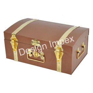 กล่องเก็บของตกแต่งขนาดใหญ่ กล่องโลหะทำมือ กระเป๋าเดินทางอเนกประสงค์ กล่องเก็บของสไตล์ทันสมัย ของขวัญ ราคาโรงงาน MOQ ต่ำ - Product Image 3