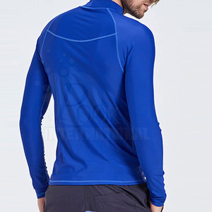 Protector de sarpullido para hombre, manga larga, Color sólido, para Fitness, último diseño, 2022 - Product Image 6