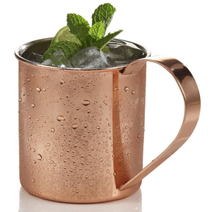 Wholesale Factory Mule <b>Large</b> <b>Mugs</b> Metal Copper Hammered Solid Copper Beer Cocktail Wine Drinkware <b>Mugs</b> - Product Image 5