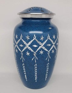 Urnas de cremación de latón rojo Premium para adultos de latón con bolsa de terciopelo gratis fabricante indio - Product Image 2