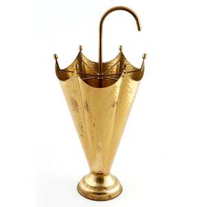 Support de parapluie de vente chaude de conception martelée en métal en laiton pour le support de parapluie d'organisateur de chambre d'hôtel à la maison - Product Image 5