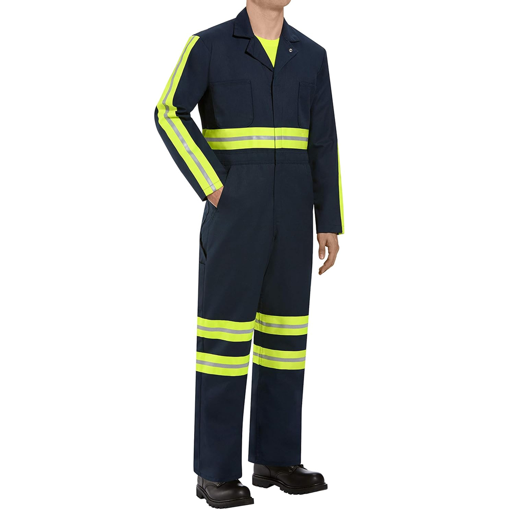 Wholesale High Visibility Work Uniform FR Hi Vis Coverall Reflective Safety Anti-static Flame Resistant Hi Vis Safety Uniforms