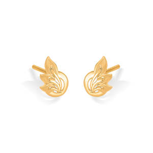 Pendientes de Aro en Forma de Corazón Chapados en Oro Rosa para Mujer con Diamante Moissanita y Perla - Joyería de Compromiso - Product Image 4