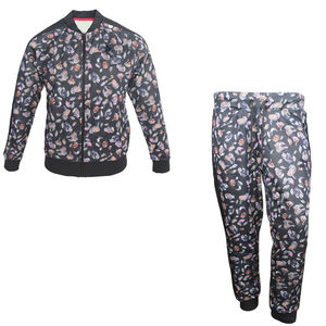 Ensemble deux pièces gym sublimation personnalisée de qualité supérieure survêtement homme dernier modèle survêtement homme survêtement nylon coupe-vent zippé - Product Image 1