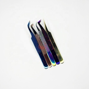 Wholesale Somofy Enterprises Professional Solid Stainless Steel Durable High Quality Customizable Tip Eyelash Tweezers Beauty - Product Image 3