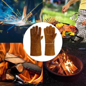 Long Gaunlet High Temperature Aluminized <b>Glove</b> Heat Resistant Welding <b>Gloves</b> for Smelting,metal Industry,etc. - Product Image 5
