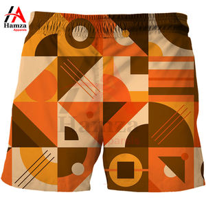 <b>Men's</b> Blue Geometric <b>Pattern</b> <b>Swim</b> <b>Shorts</b> Quick-Dry Polyester Fabric 180 GSM Comfortable Elastic Waist Adjustable Drawstring - Product Image 6