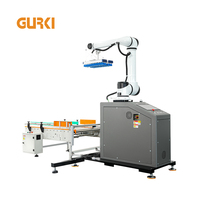 Palettiseur automatique de cartons GURKI avec PLC et roulement pour boîtes de 50 kg |   30 % plus rapide que la méthode manuelle |   Certifié CE |   Emballage alimentaire et de tabac