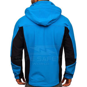 Veste Softshell pour homme de la meilleure qualité coupe-vent imperméable d'hiver à col montant en polyester pour l'extérieur - Product Image 2