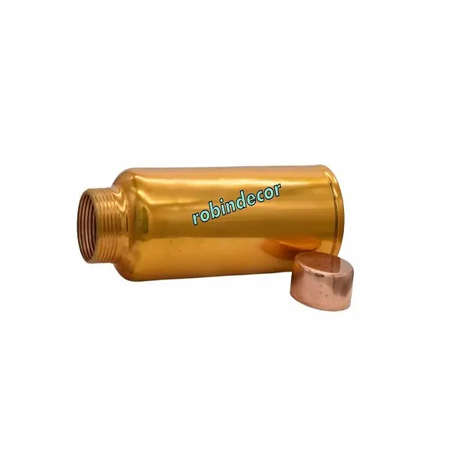 インドのメーカーからの輸出で入手可能なギフト用のラスクフリーのスーパー販売ハンマー純銅ボトル