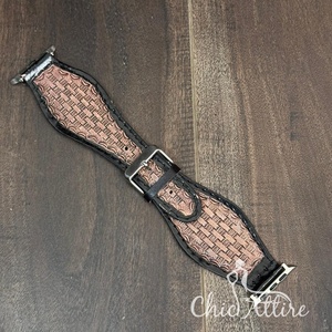 High Quality Hand <b>Tooled</b> <b>Leather</b> Custom Design Western Genuine <b>Leather</b> Watch Bands Boho Western Replacement Watch Straps - Product Image 1