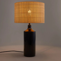 Lampe de table intérieure en rotin et céramique Éclairage et décoration Décoration de la maison Vente en gros Artisanat du Vietnam