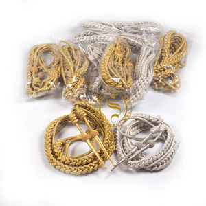 Fil de lingot recyclé/métallique/fil de soie Aiguillettes cordons de robe longes cordon d'épaule plissé pour uniformes de cérémonie - Product Image 3