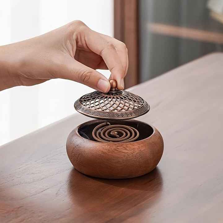 MULTIPLE  2025 New Wood Mother of Pearl Bakhoor Burner Ncense Madhkan Burner Arabic Oud Burner for Home Fragrance for Ramadan