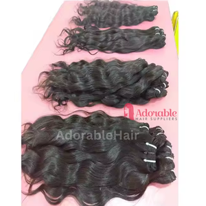 Extensiones de Cabello Virgen Remy Indio 100% al por Mayor para Ondas Profundas y Rizos Sueltos, Procesadas a Máquina - Product Image 1