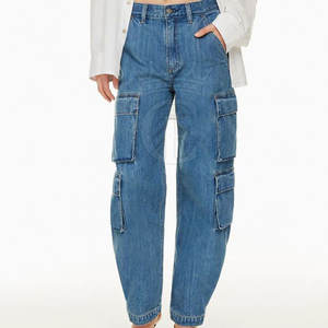 Pantalon cargo taille haute en tissu extensible pour femme, style vintage, tactique, léger - Product Image 1